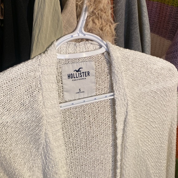 White Small Hollister Cardigan - Picture 3 of 3